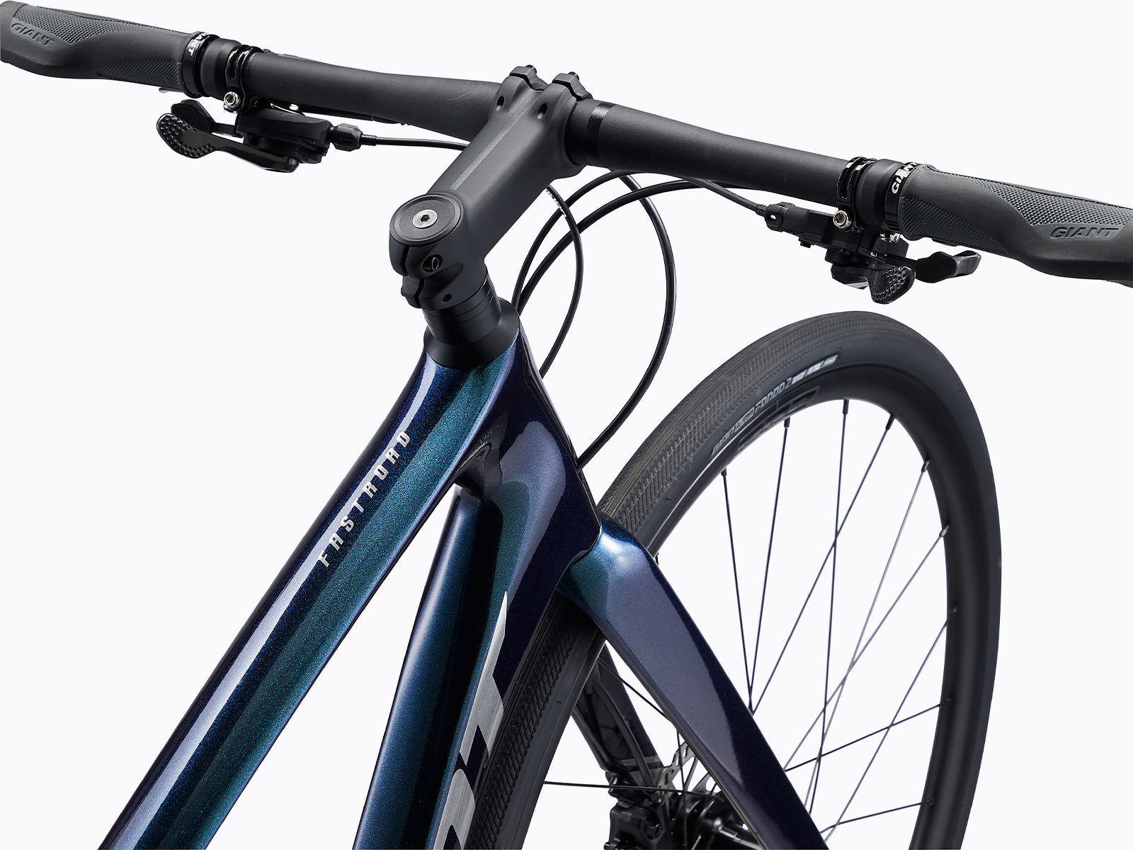 image features a giant fastroad advanced 1 coloured in starry night, sold by giant bicycles australia